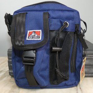 Ben Davis Waist, Shoulder Compartments Cross Body Bag Blue and Black